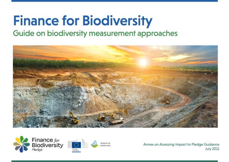 Finance for Biodiversity – Guide on Biodiversity Measurement Approaches