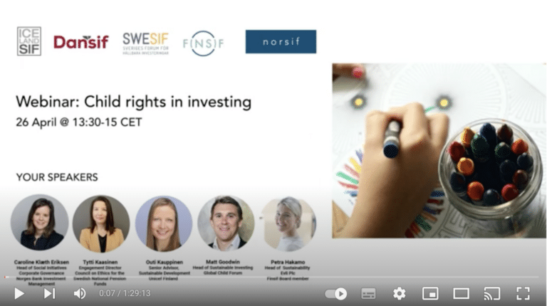 Children’s rights in investing